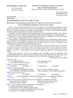 ĐỀ THI TUYỂN SINH CAO ĐẲNG NĂM 2012 Môn: TIẾNG PHÁP; Khối D3 mã đề  357 