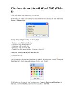CƠ BẢN SỬ DỤNG WORD ( T5 )
