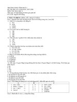 Đề Thi Hóa Học 8 HK1