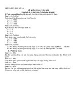 Đề KS ĐK lớp 5 07-08