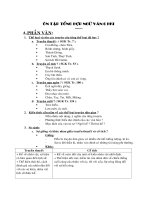 ÔN TẬP TỔNG HỢP NGỮ VĂN 6 - HKI