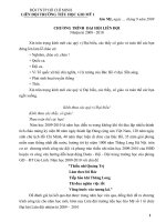 Chương trình Đại hội liên đội năm học 2009-2010