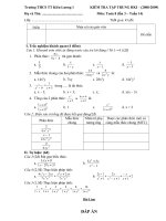 Kiểm tra Toán 8 - Lần 3- THCS TT Kiên Lương 1
