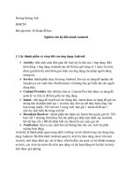 Nghiên cứu hệ điều hành Android và ứng dụng bản đồ 