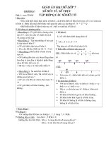 giao an Toan 7 tuan 1