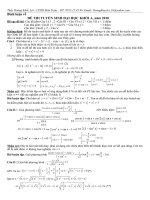 PHẪU THUẬT ĐỀ THI TOÁN K A 2010
