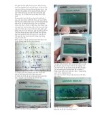 Thủ thuật giải phương trình nghiệm chứa căn trên máy Fx570 ES