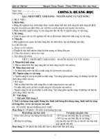 Giáo án vật lý 7 hoàn chỉnh