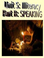 UNIT 5: ILLITERACY- PART B: SPEAKING
