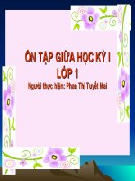 ÔN TẬP KIỂM TRA GHKI - KHỐI 1