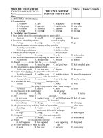 TEST FOR MID-FIRST TERM