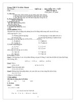 Tiết 18 . Kiểm tra 1 tiết