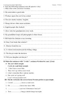 EXERCISES ENGLISH 9