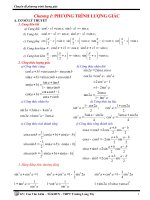 CHUYÊN ĐỀ CHƯƠNG 1: PHƯƠNG TRÌNH LƯỢNG GIÁC