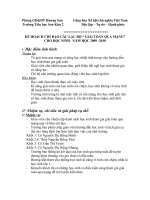 Kế hoạch giải toán qua mạng violympic