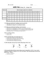 Đề KT VL - Cảm ứng từ