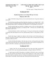 Nghị quyết Đại hội CĐCS trường TH Cát Lâm NK: 2010-2012