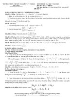 ĐỀ THI THỬ CAO ĐẲNG  NĂM 2013 Môn TOÁN Khối A TRƯỜNG THPT CHUYÊN NGUYÊN TẤT THÀNH
