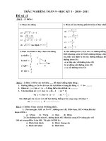 TRAC NGHIEM T9. HKI .2010 - 2011
