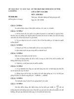 Đề thi HSG sinh 2008-2009 Lâm đồng