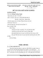 ĐỔI MỚI PHƯƠNG PHÁP HỌC TRONG PHÂN MÔN: “TẬP LÀM QUEN VỚI CÁC MÔN THỂ THAO TỰ CHỌN MỚI”