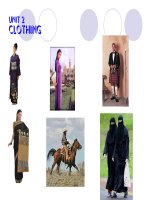 Unit 2: Clothing Write