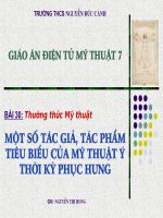 Bài 30: Thưởng thức mỹ thuật- GV: Nguyễn Thị Hương