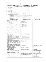 Giáo án Đại 8-HK1(3 cột )