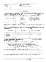 Đê ra só 3 kiểm tra I tiết giữa kì I môn Địa Lí lớp 6 theo tiêu chí ra để của BGD