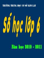 Tiết 19 - Tính chất chia hết của một tổng - Số học lớp 6