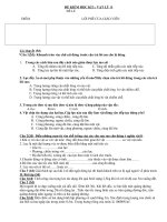 ĐỀ KT  HKI vật lí 8 - chuẩn