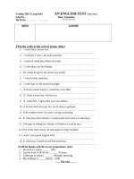 kiểm tra 15''''+ 45'''' Anh   9