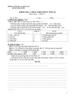 Đề KT 45 Địa 8 HK I