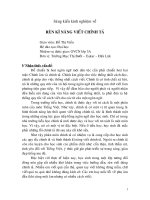 Rèn kĩ năng viết chính tả cho HS