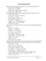 bài tập phản ứng õi hóa -khử