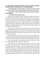 LÝ LUẬN CHUNG VỀ HIỆU QUẢ KINH DOANH VÀ NÂNG CAO HIỆU QUẢ SẢN XUẤT  KINH DOANH  CỦA DOANH NGHIỆP