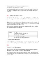 đề thi đại học tham khảo