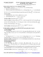 KỲ KSCL THI ĐẠI HỌC NĂM HỌC 20122013 LẦN 1 ĐỀ THI MÔN TOÁN KHỐI B SỞ GD&ĐT VĨNH PHÚC