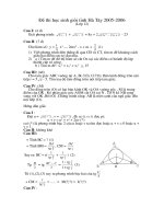 đề thi chọn HSG tỉnh có đáp án