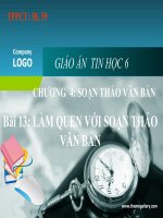 Tin học 6_Tiết 38-39