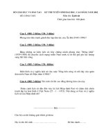 Kỳ thi tuyển sinh đại học, cao đẳng năm 2002 Môn thi: Lịch sử