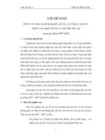 Các nhân tố ảnh hưởng đến cấu trúc vốn các công ty niêm yết   nghiên cứu ngành chế biến và xuất khẩu thủy sản giai đoạn 2007   2009 