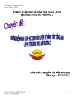 Chuyên đề Anh văn nh 2010-2011