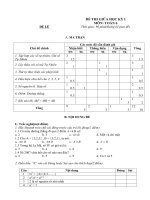 Đề kiểm tra giữa kỳ I_ Toán 6 _Lẻ