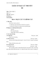 Bài 4: Mặt căt, hình cắt