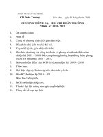 Chương trình đại hội Đoàn