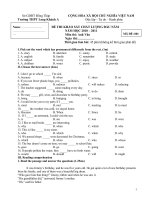 de thi khao sat - khoi 10