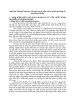 NHỮNG VẤN ĐỀ CHUNG VỀ HIỆU QUẢ SẢN XUẤT KINH DOANH Ở DOANH NGHIỆP