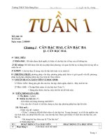 đại số 9 chương 1