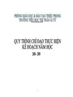 quy trình năm học
